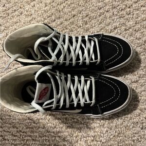 Vans black and white high tops